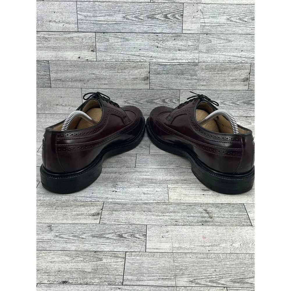Murray's Shoes Burgundy Wingtip Oxford Dress Shoes Men's 9.5‎ Wide 111065